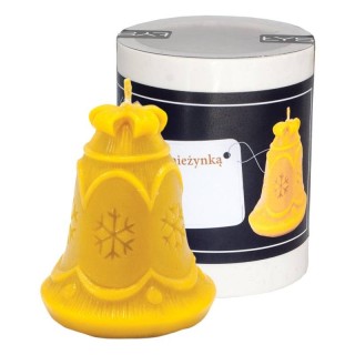 Silikonowa forma na świece - Dzwonek ze śnieżynką - wzór FS419