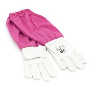 Rękawice skórzane różowe rozmiar 10 - wzór 6011_R_10