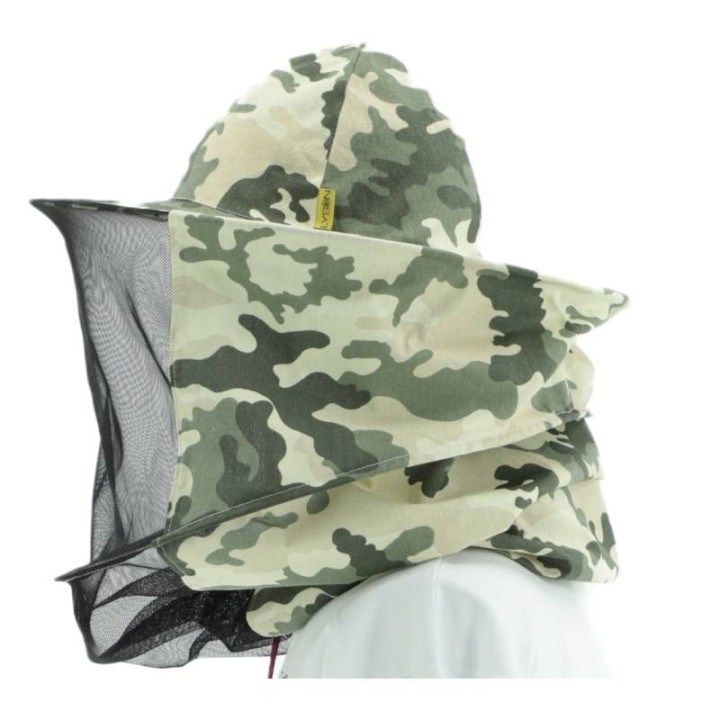 Kapelusz pszczelarski moro (płótno z tyłu) - 6039