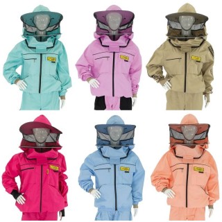 Bluza pszczelarska damska z kapeluszem rozpinana (COLOR LINE) - RÓŻNE KOLORY - M6057