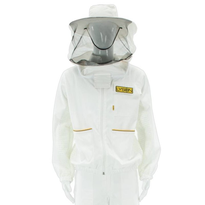 Bluza rozpinana z siatki (siatka z tyłu) z kapeluszem - M6030