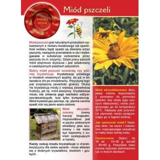 Broszurka informacyjna o miodzie - miód pszczeli (20szt) - U1