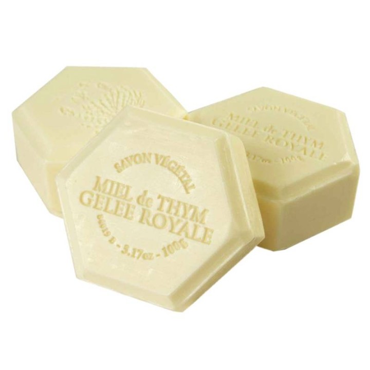 Francuskie mydło mydełko miodowe z mleczkiem pszczelim (1szt) - wzór B77