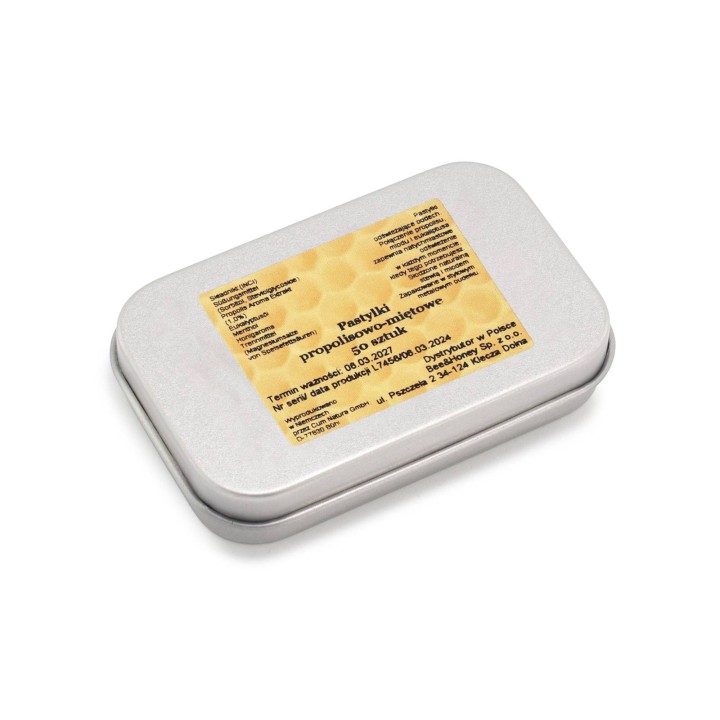 Pastylki propolisowo-miętowe 50 szt - wzór J8