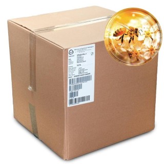 Karton zbiorczy (750 szt.) dużych nakrętek PSZCZOŁA NA BIAŁYCH KWIATACH - wzór KND123