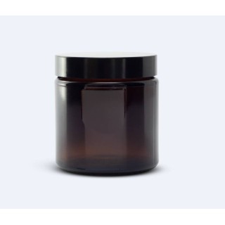 Słoik z ciemnego szkła 120ml + zakrętka wzór A58