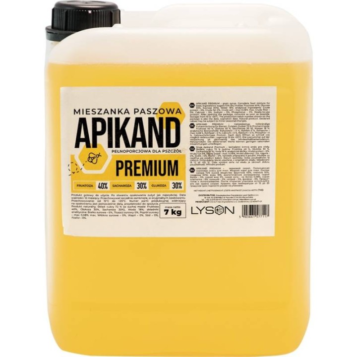 Apikand Premium syrop cukrowy - pojemnik PET 7 kg - 3229