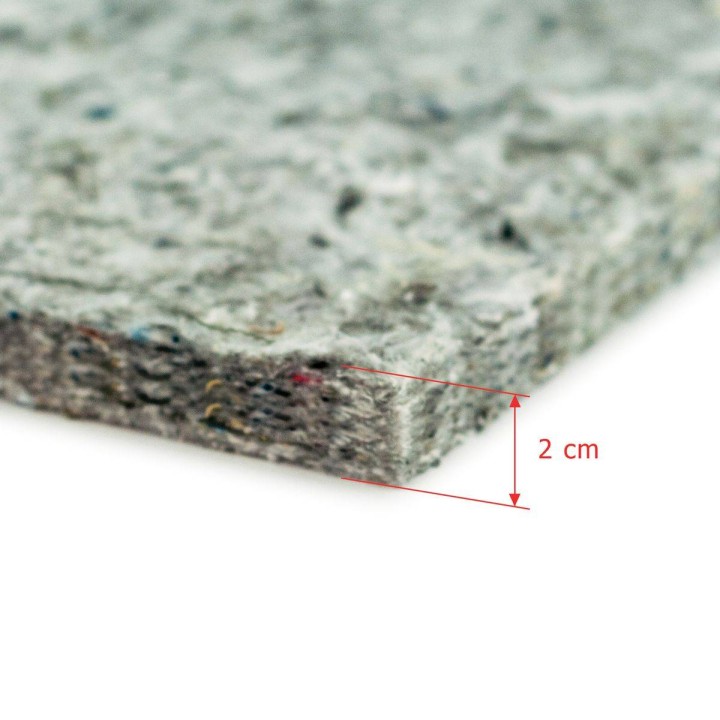 Mata filcowa gruba 2cm 1000g/m² wys. 40cm, 1 metr bieżący - MF4MB