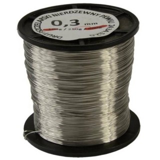 Drut do ramek pszczelich (0,3 mm), 250g, nierdzewny - 40603