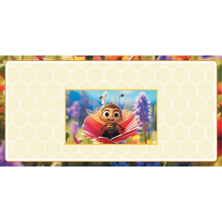 Etykiety na miód z własnym nazwiskiem PERSONALIZOWANE (100 szt) - wzór EN19