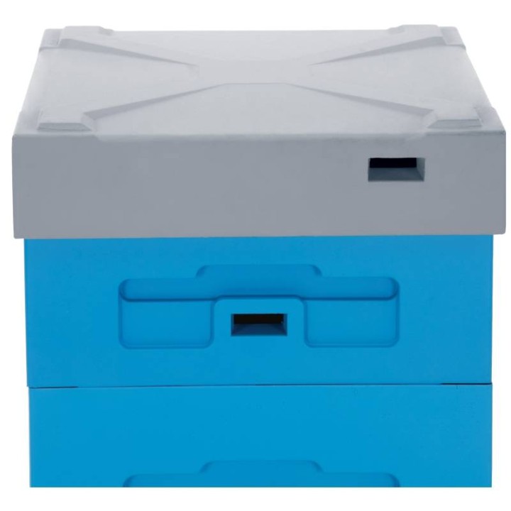 Daszek wysoki, Dadant, Langstroth, wielkopolski 12-ramkowy, Apipol z wentylacją, malowany (szary) - CLASSIC - W1015C_SZ