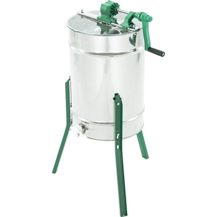 Miodarka diagonalna 2-ramkowa Ø420 mm, ramka: DADANT, ręczna – SAXO - SN_365