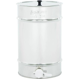 Odstojnik nierdzewny 35 l / ~50 kg, zawór plastikowy, mufa nierdzewna - SN_64/A