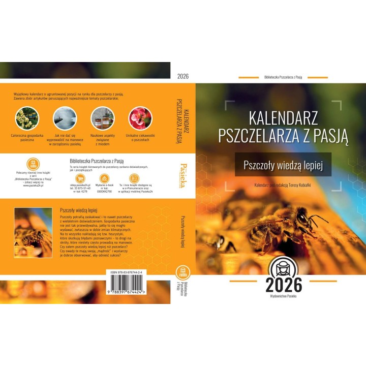 Kalendarz Pszczelarza z Pasją 2026 – praktyczny kalendarz pszczelarski | Pasieka24