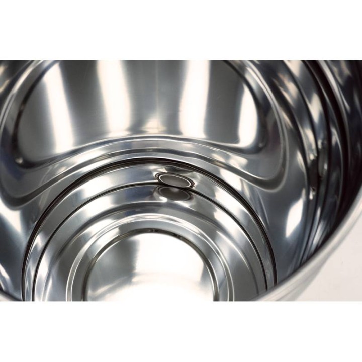 Odstojnik nierdzewny  40 l / ~60 kg  z sitem, zawór plastikowy, mufa nierdzewna - SN_64/F