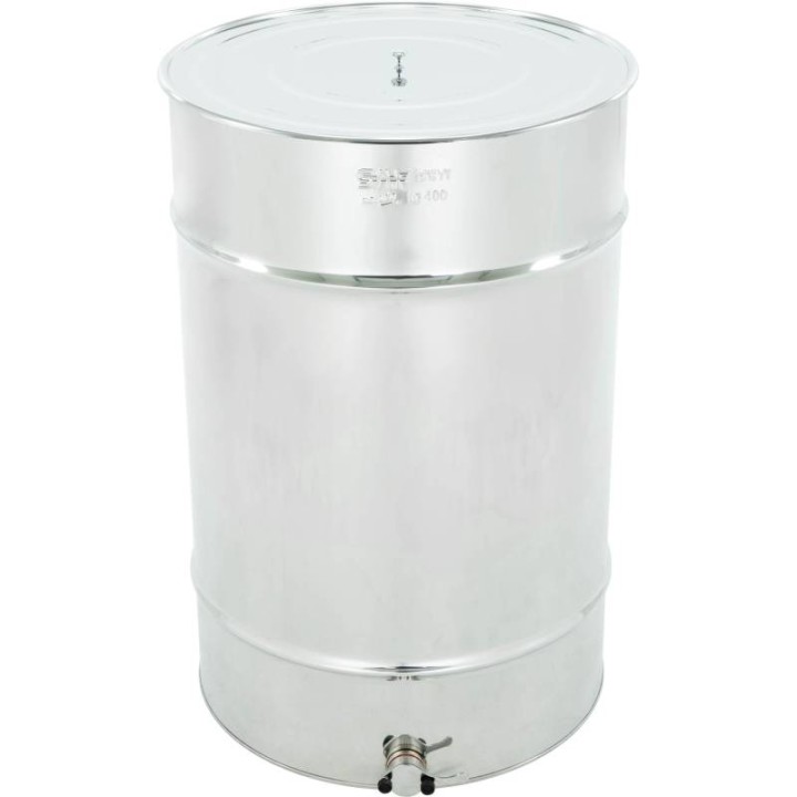 Odstojnik nierdzewny 280 l / ~400 kg , zawór nierdzewny - SN_64/D