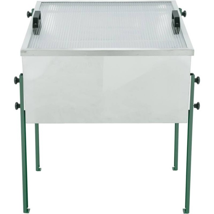 Topiarka nierdzewna słoneczna do wytopu wosku, 680 mm x 680mm, z nogami - SN_14