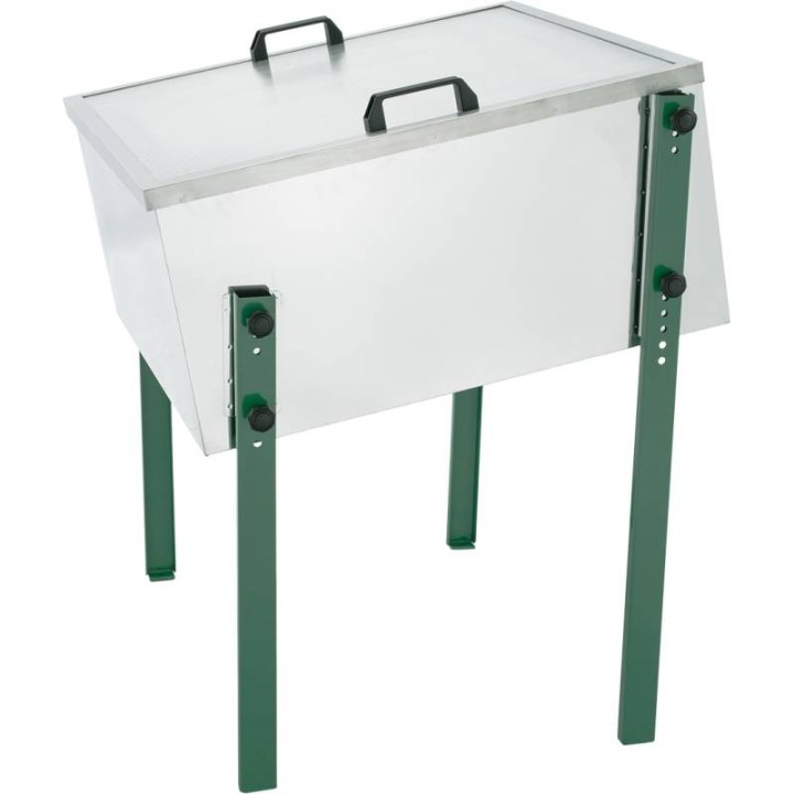 Topiarka nierdzewna słoneczna do wytopu wosku, 680 mm x 680mm, z nogami - SN_14