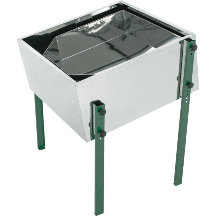 Topiarka nierdzewna słoneczna do wytopu wosku, 680 mm x 680mm, z nogami - SN_14