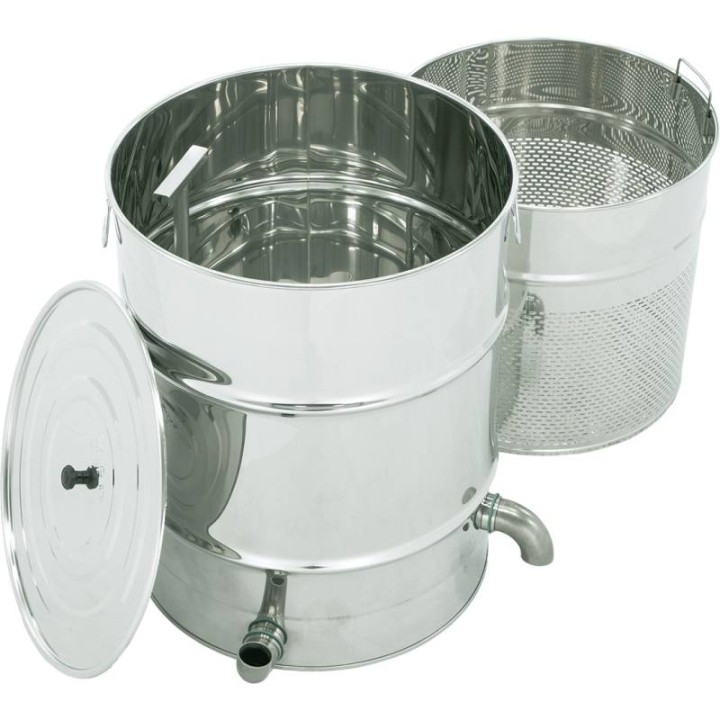 Topiarka do wosku na bazie odstojnika z sitem (koszem) bez palnikagazowego, kosz: 480 mm x 480 mm - SN_103/B