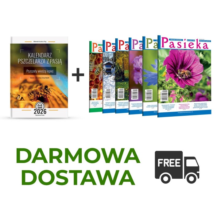 PROMOCJA! Prenumerata roczna czasopisma pasieka + Kalendarz Pszczelarza z Pasją na rok 2026 + darmowa dostawa!