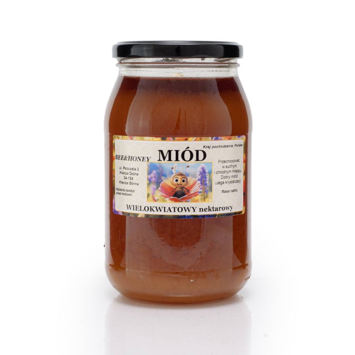 Etykiety na miód z własnym nazwiskiem PERSONALIZOWANE (100 szt) - wzór EN19