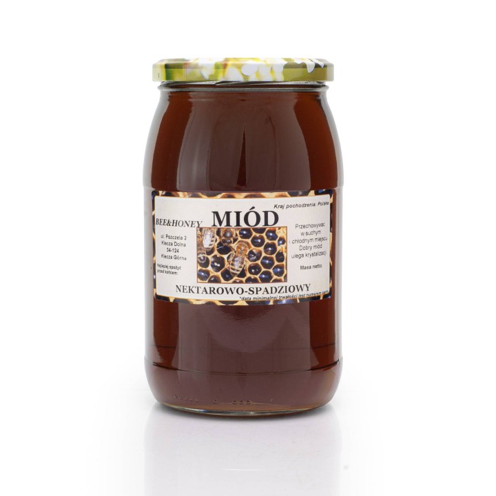 Etykiety na miód z własnym nazwiskiem PERSONALIZOWANE (100 szt) - wzór EN27