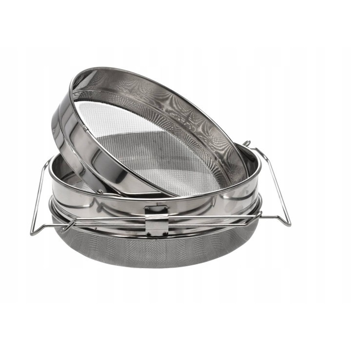 Sito nierdzewne, podwójne do miodu 24cm - 5740