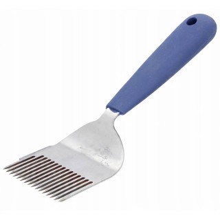 Odsklepiacz widelcowy (16 igieł) z gumową rączką, nierdzewny - 3868