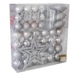 OZDOBA  BOŻONARODZENIOWA  ZESTAW NA CHOINKE 48 ELEMENTÓW - BAI1277