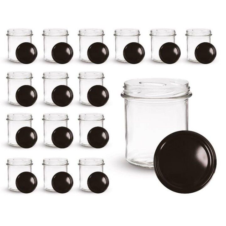 Zestaw 16szt słoików A94 słoik 350ml z zakrętkami na grzyby, mięso, przetwory ND67 - A94ND67