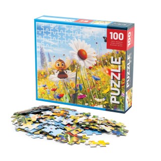 PUZZLE dla dzieci PSZCZÓŁKA - 32x32 cm 100 elementów - PUZ1
