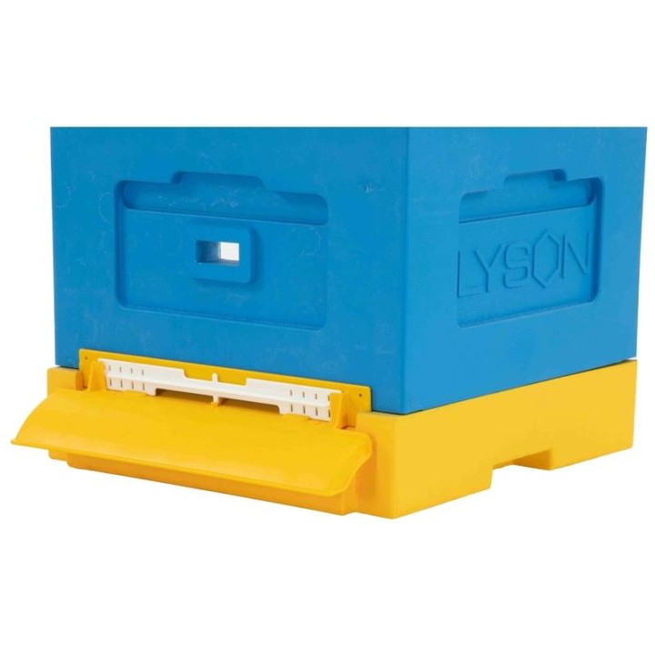 Wylotek z zatyczką do dennic plastikowych i styropianowych Łysoń - plastikowy, kolor żółty - 3149_Z