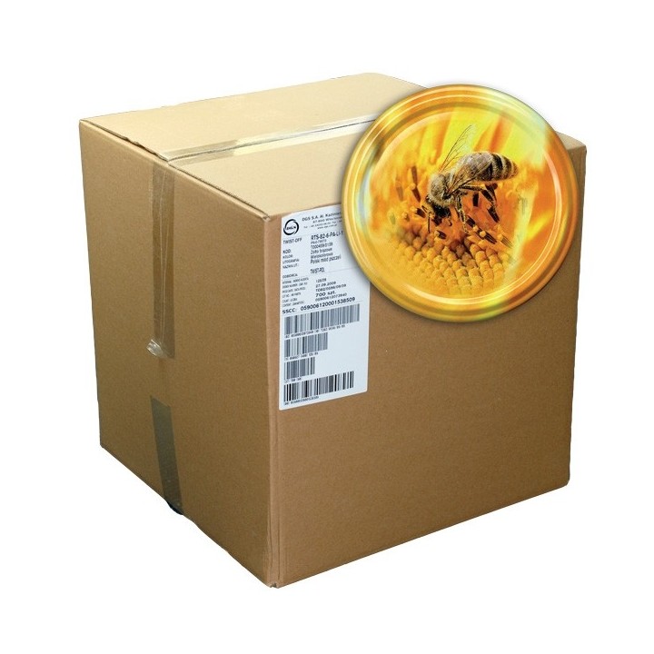 Karton zbiorczy (750 szt.) dużych nakrętek - wzór KND32x750