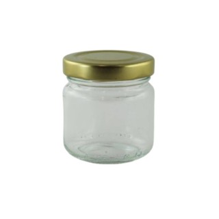 Paczka 15 szt słoiczków 106 ml VASO CEE z nakrętkami złotymi -  A116