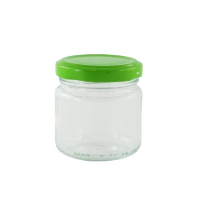 Paczka 15 szt słoiczków 106 ml VASO CEE z nakrętkami zielonymi -  A116G