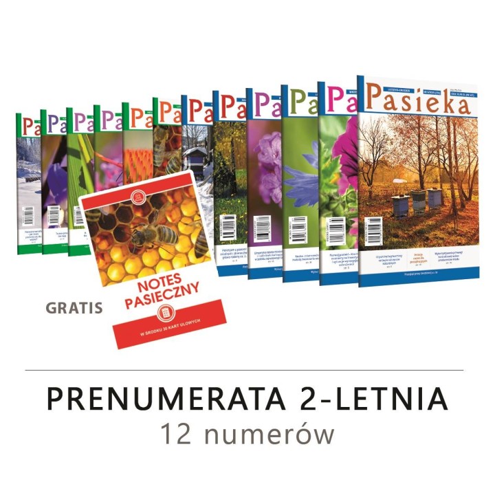 Prenumerata 2-letnia Pasieka od 6/2025 + notes GRATIS