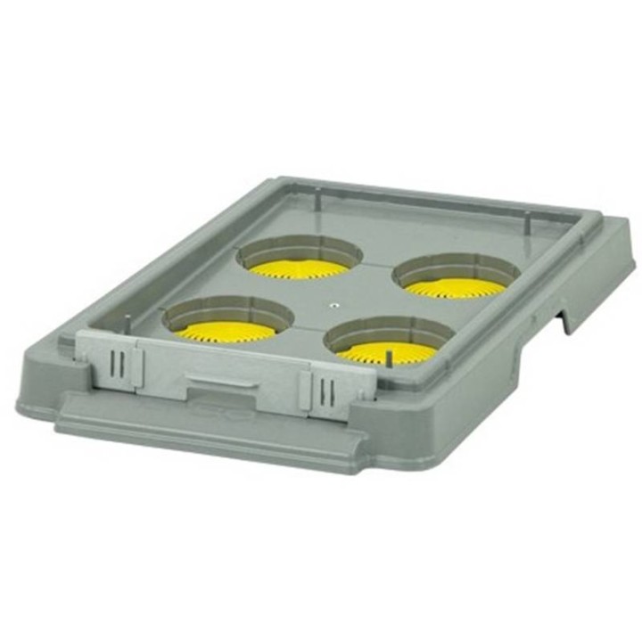 Dennica plastikowa 6-ramkowa Wielkopolska z sitkami i zasuwką - bez korków - 8057