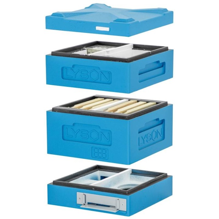 Mini ul Dadant CLASSIC na ramki modułowe, wys. 145 mm, malowany (niebieski) - W13_UC_N