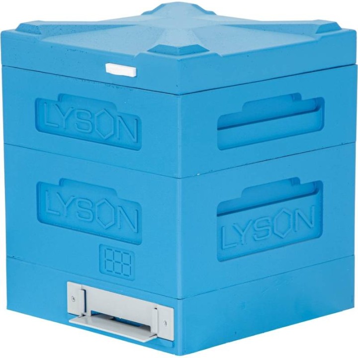 Mini ul Dadant CLASSIC na ramki modułowe, wys. 145 mm, malowany (niebieski) - W13_UC_N