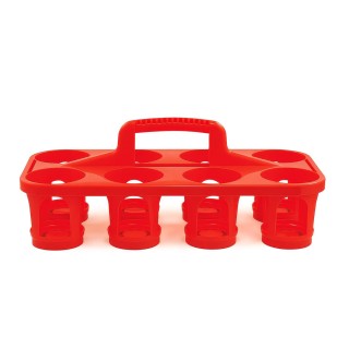 Transporter na 8 słoików - czerwony - TS6