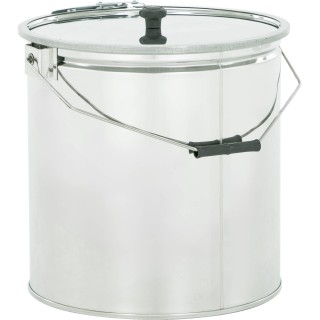 Wiadro nierdzewne 30 kg bez sita, pierścień zaciskowy - SN_250