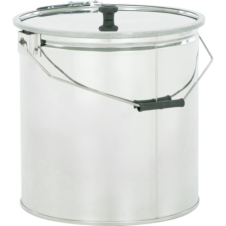 Wiadro nierdzewne 30 kg bez sita, pierścień zaciskowy - SN_250