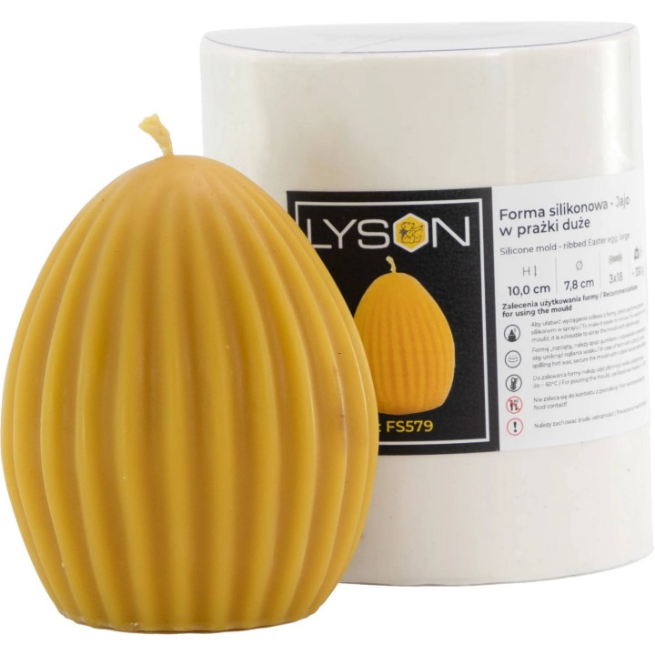 Forma silikonowa - Jajo w prążki duże - FS579