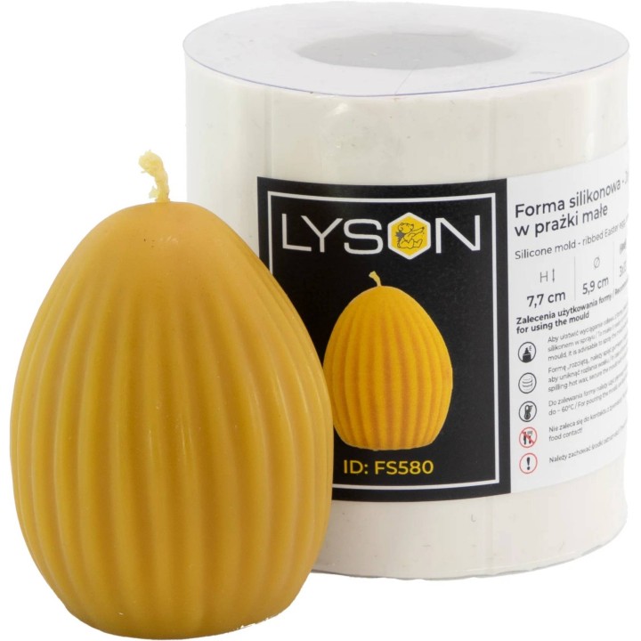 Forma silikonowa - Jajo w prążki małe - FS580