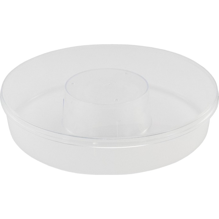 Podkarmiaczka plastikowa okrągła 1,5 l-zestaw kołpak + pokrywka - wzór SN_66/B