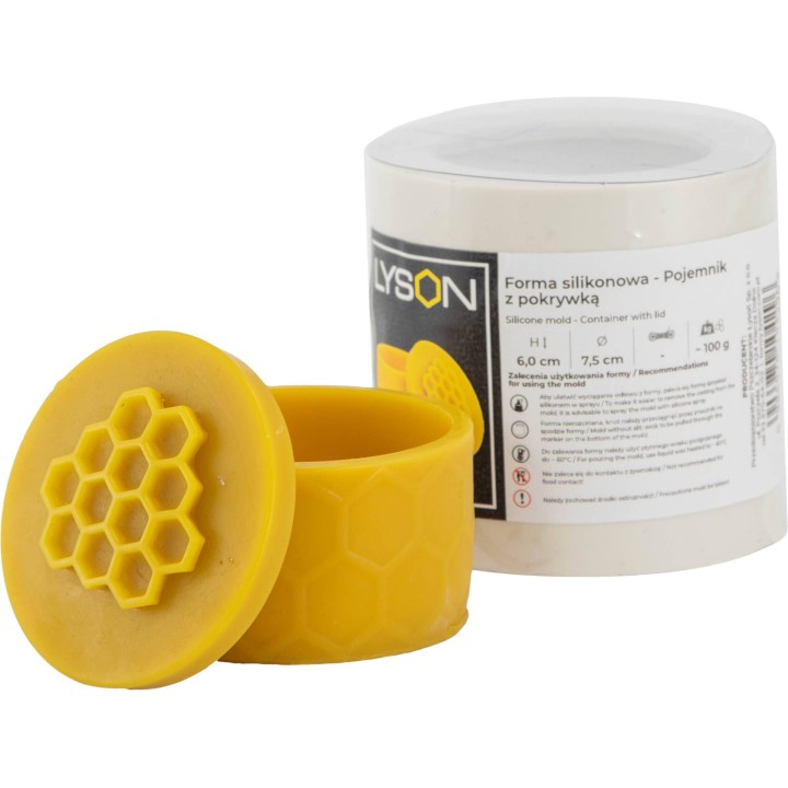 Forma silikonowa - Pojemnik z pokrywką - FS598