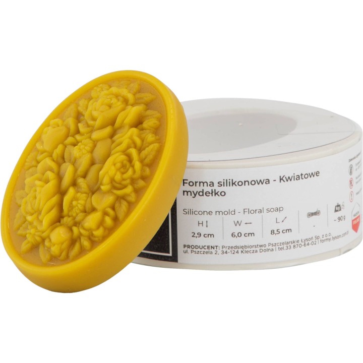 Forma silikonowa - Kwiatowe mydełko - FS600