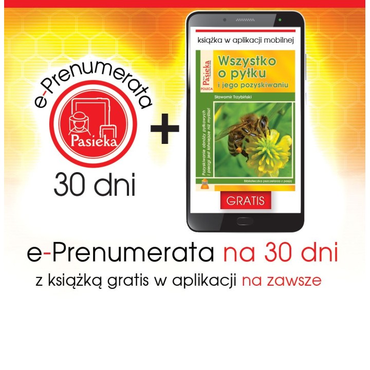 e-Prenumerata 30 dni z książką "Wszystko o pyłku" gratis na zawsze w aplikacji mobilnej | EPK85