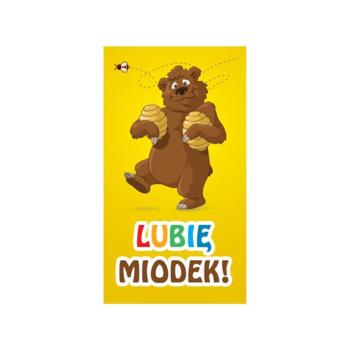 Paczka etykiet mini "Lubię miodek" 45x25 mm (100szt) - wzór EM24